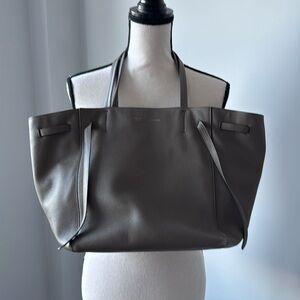 Celine Phantom Cabas Gray Leather Tote